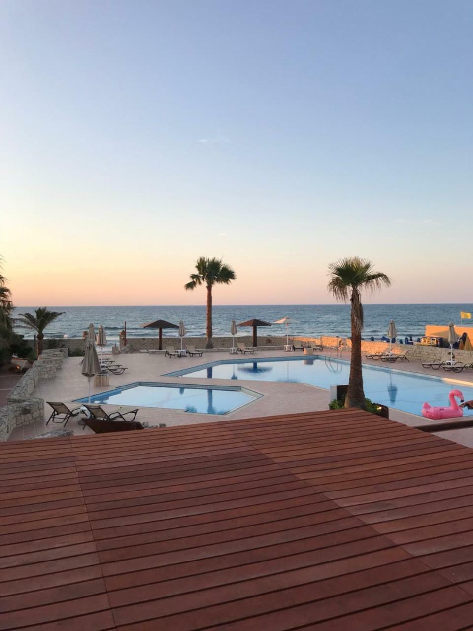 Aquamar Beach Kournas Bagian luar foto
